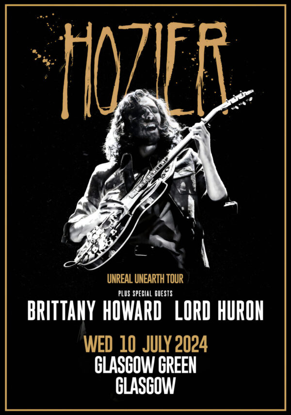 HOZIER Unreal Unearth 2024 UK Tour: GLASGOW Green - 10 July 2024 Poster Print