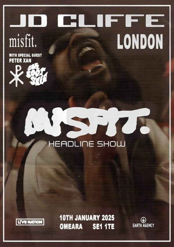 JD CLIFFE Misfit. 2025 Tour: LONDON Omeara Poster