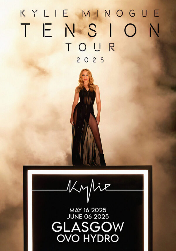 KYLIE MINOGUE Tension 2025 UK Tour: GLASGOW OVO Hydro Poster Print