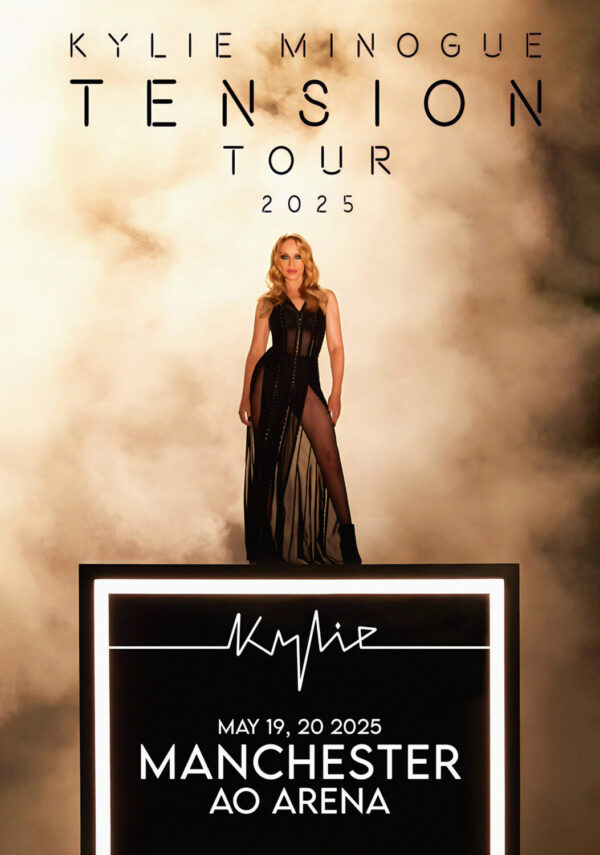 KYLIE MINOGUE Tension 2025 UK Tour: MANCHESTER AO Arena Poster Print