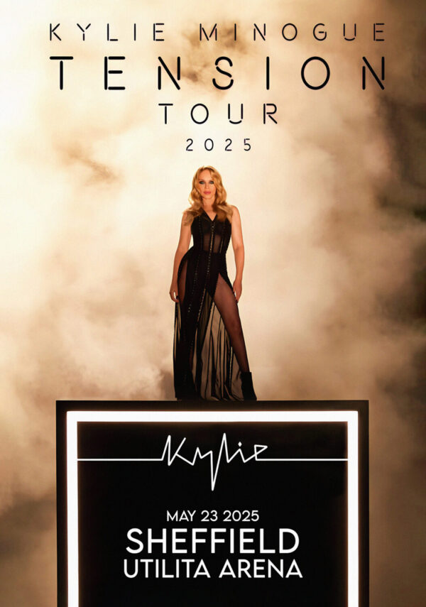 KYLIE MINOGUE Tension 2025 UK Tour: SHEFFIELD Utilita Arena Poster Print