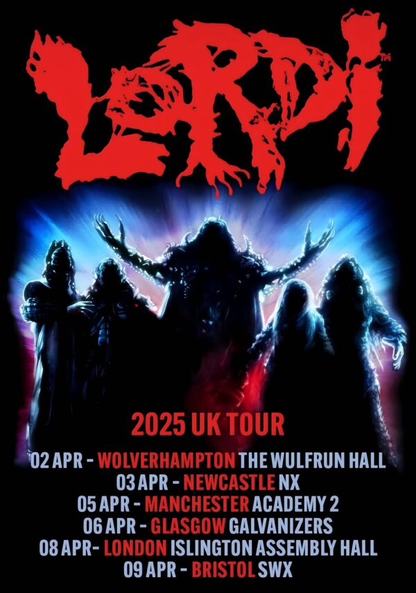 LORDI Made of Metal 2025 UK Tour Poster