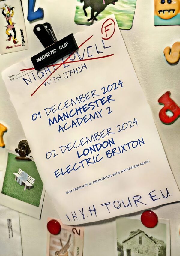 NIGHT LOVELL I Hope You're Happy 2024 UK Tour: MANCHESTER - LONDON Poster Print