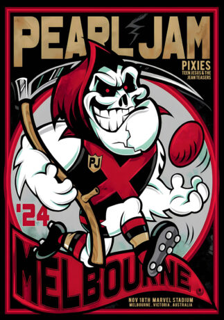 PEARL JAM Dark Matter 2024 Tour MELBOURNE Marvel Stadium Poster PEARL JAM Dark Matter 2024 Tour MELBOURNE Marvel Stadium Poster
