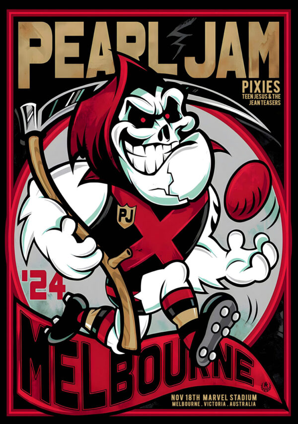 PEARL JAM Dark Matter 2024 Australia Tour MELBOURNE Marvel Stadium - 18th Nov 2024 Poster Print