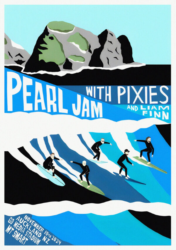 PEARL JAM Dark Matter 2024 New Zealand Tour AUCKLAND Go Media Stadium - 10th Nov 2024 Poster Print