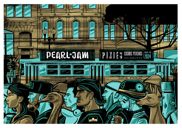 PEARL JAM Dark Matter 2024 Australia Tour MELBOURNE Marvel Stadium - 16th Nov 2024 Poster Print