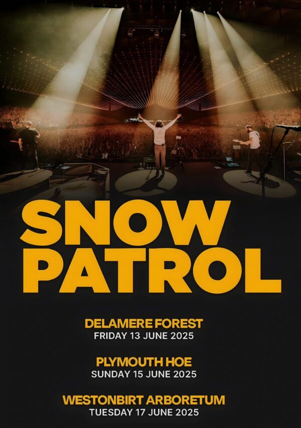 SNOW PATROL The Forest Is The Path 2025 UK Tour: DELAMERE - PLYMOUTH - WASTONBIRT Poster