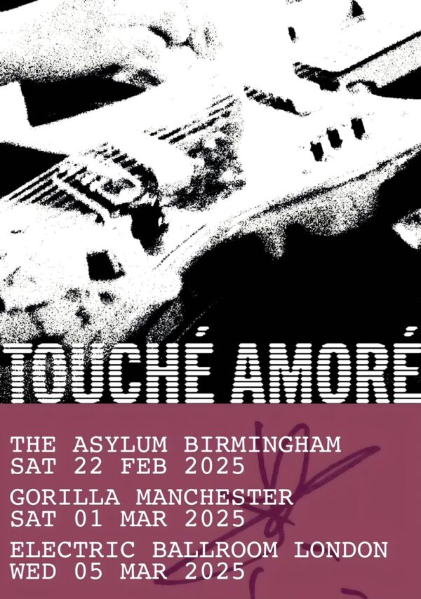 TOUCHÉ AMORÉ Spiral In A Straight Line 2025 UK Tour Poster Print