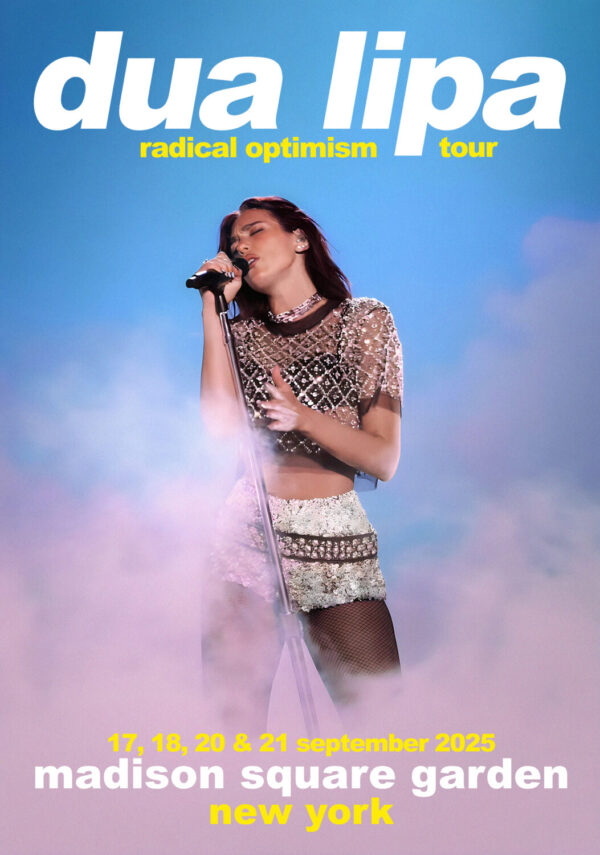 DUA LIPA Radical Optimism Tour: NEW YORK Madison Square Garden 2025 Poster Print