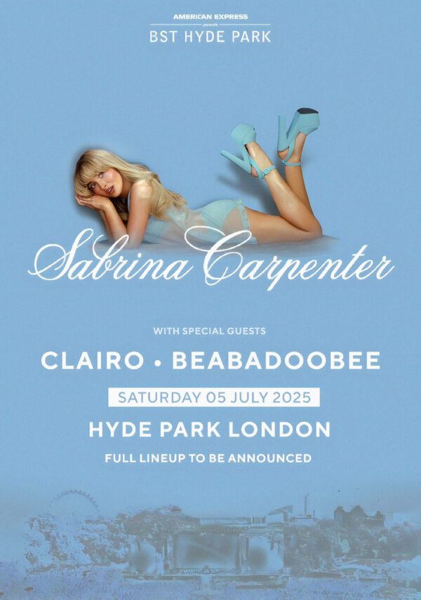 SABRINA CARPENTER Short n' Sweet 2025 World Tour: LONDON BST (British Summer Time) Hyde Park - 5 July 2025 Poster Print