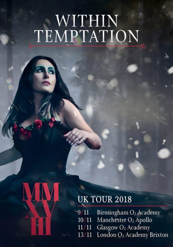 WITHIN TEMPTATION Resist 2018 UK Tour Poster Print