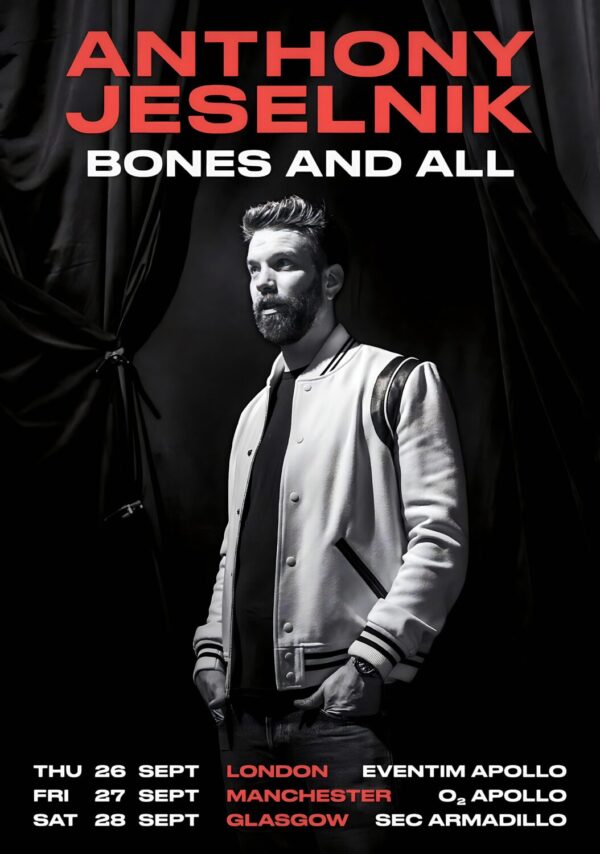 ANTHONY JESELNIK Bones & All 2024 Stand Up Comedy Tour Poster
