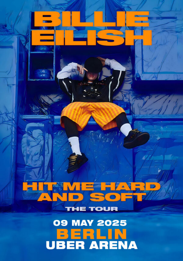 BILLIE EILISH Hit Me Hard & Soft 2025 Tour: BERLIN Uber Arena Poster