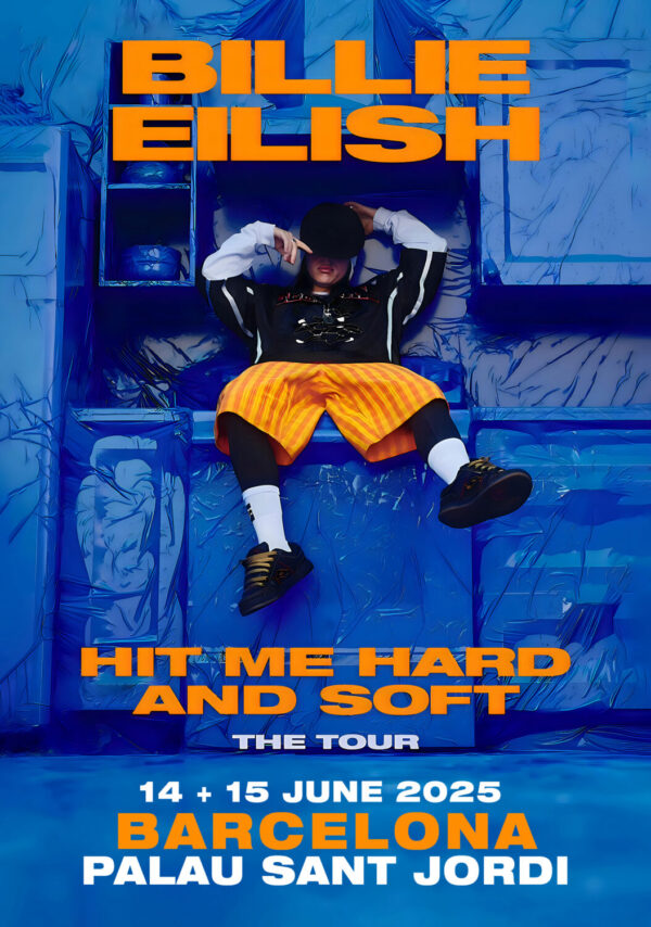 BILLIE EILISH Hit Me Hard & Soft 2025 Tour: BARCELONA Palau Sant Jordi Poster