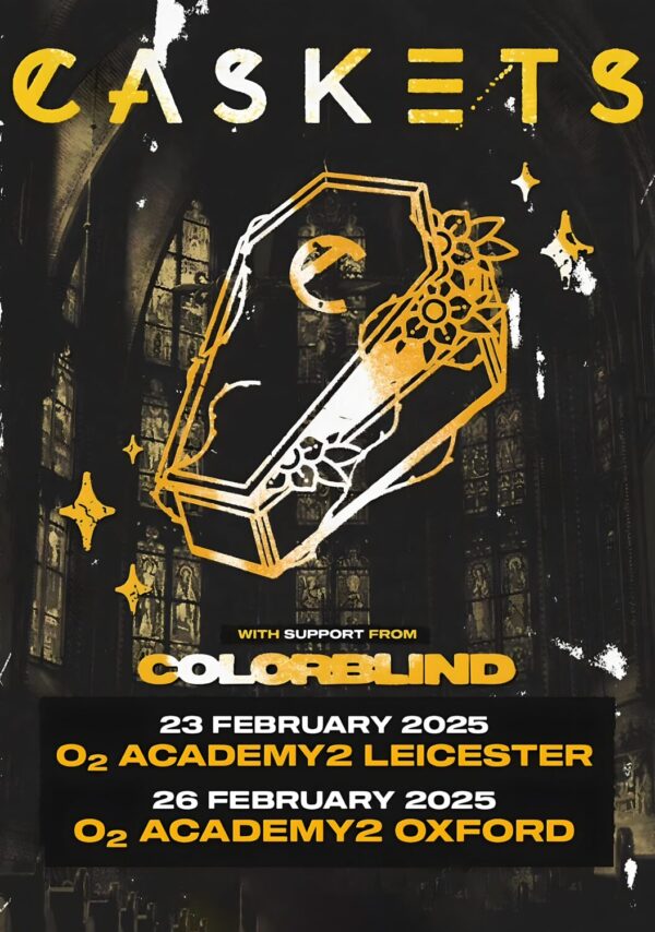 CASKETS (band) Reflections 2025 UK Tour Poster