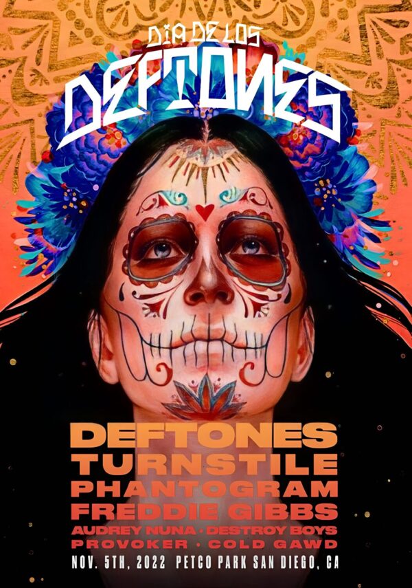 DEFTONES Dia De Los Deftones 2022: SAN DIEGO Petco Park Tour Poster