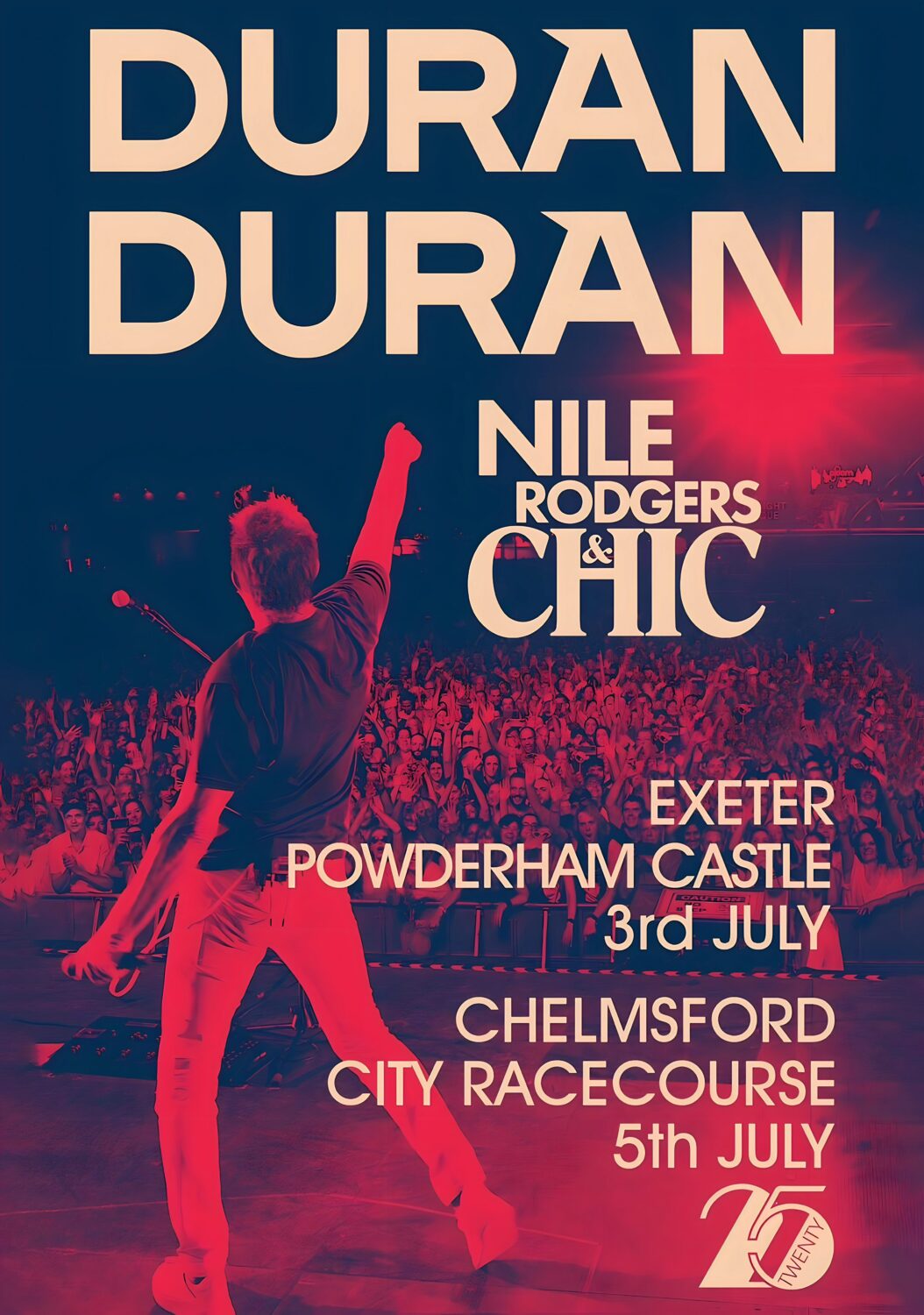 DURAN DURAN Evil Woman 2025 UK Tour: EXETER - CHELMSFORD Poster