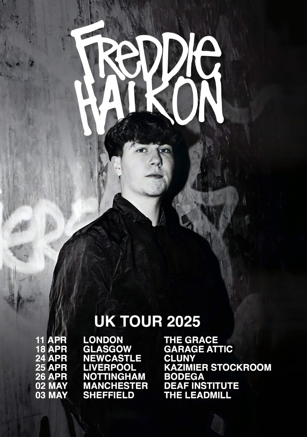 FREDDIE HALKON Room 26 2025 UK Tour Poster