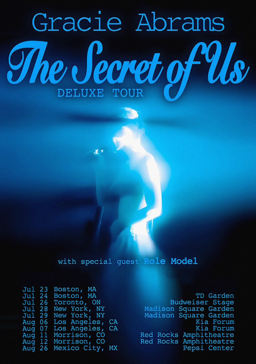 GRACIE ABRAMS The Secret Of Us 2025 North America Tour Poster