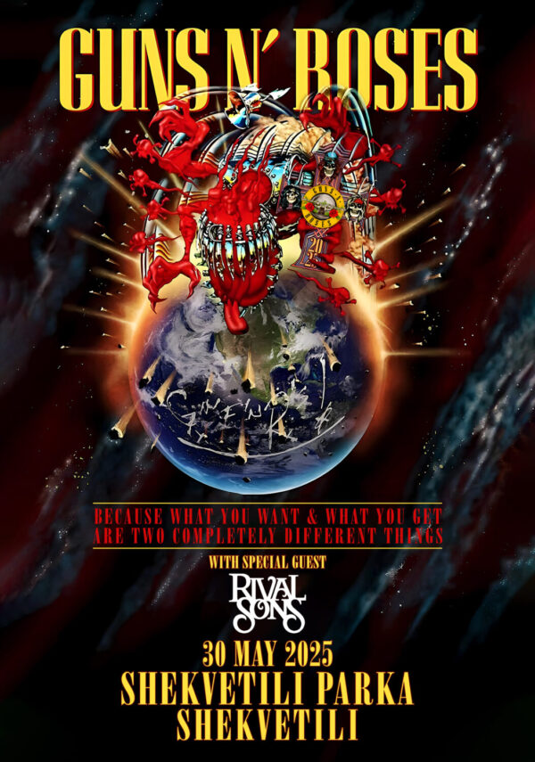 GUNS N ROSES Because What You Want 2025 Tour: SHEKVETILI Shekvetili Parka Poster