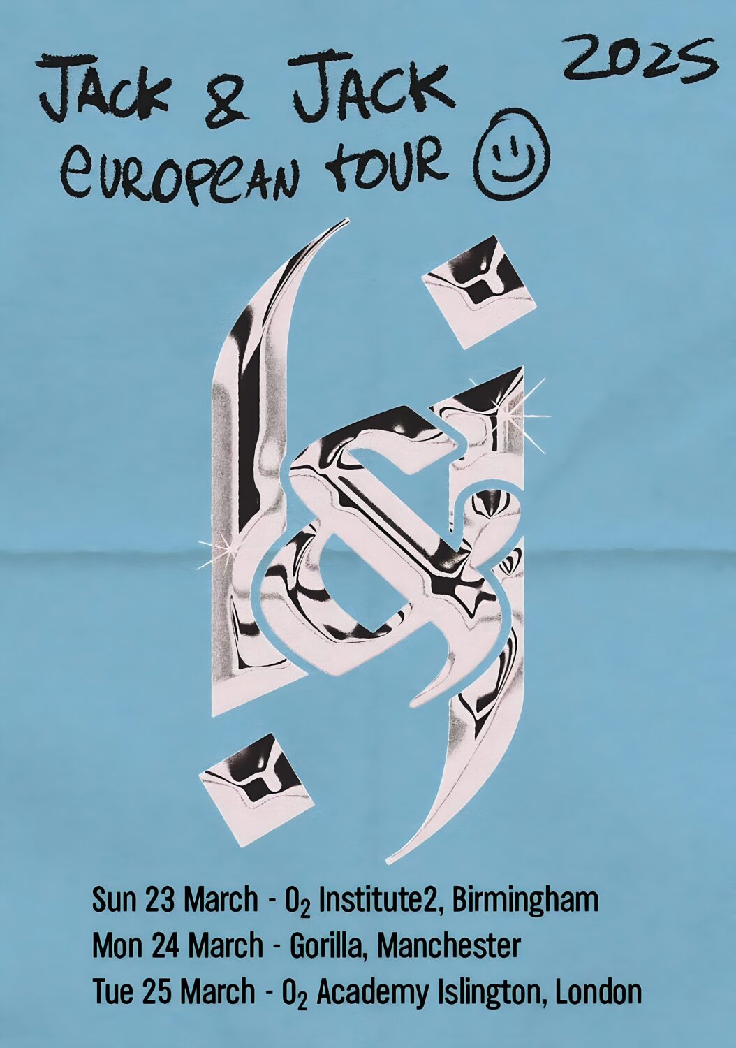 JACK & JACK Home 2025 UK Tour Poster