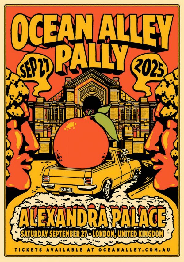 OCEAN ALLEY Tangerine 2025 Tour: LONDON Alexandra Palace Poster