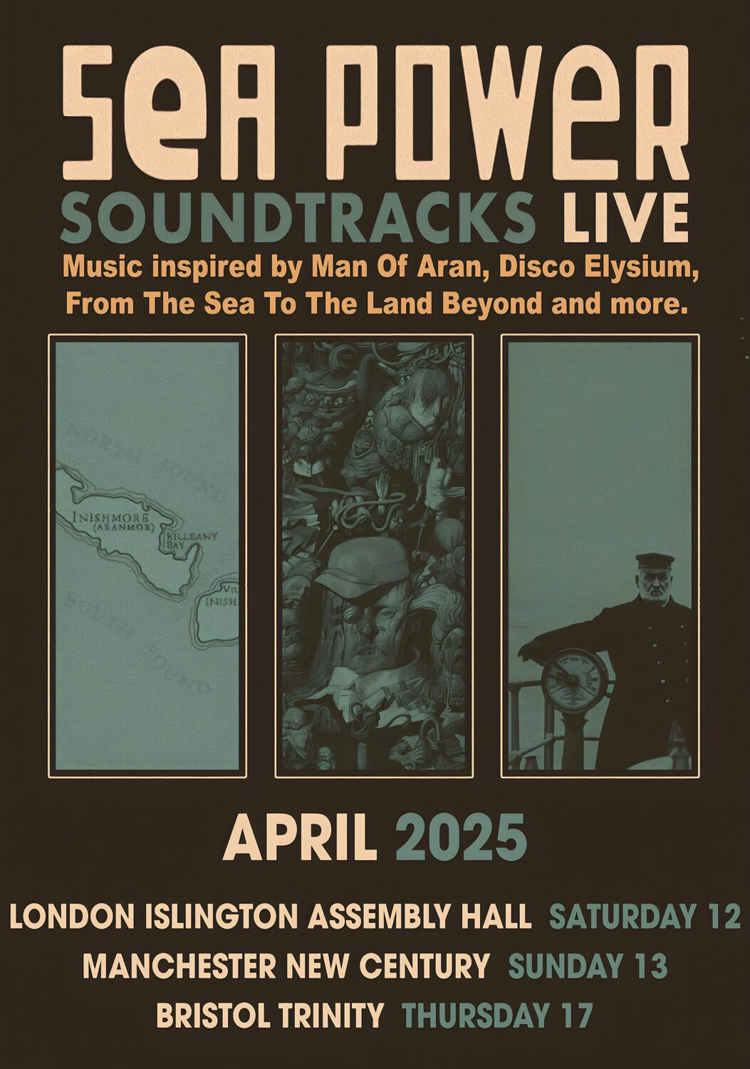 SEA POWER Soundtracks Live 2025 UK Tour Poster