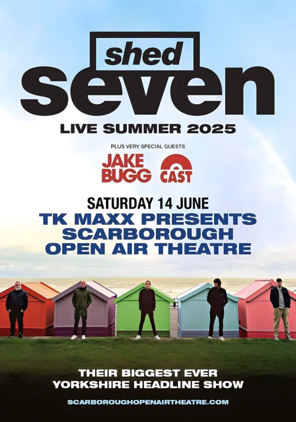 SHED SEVEN Liquid Gold 2025 Tour: SCARBOROUGH Open Air Theatre Poster