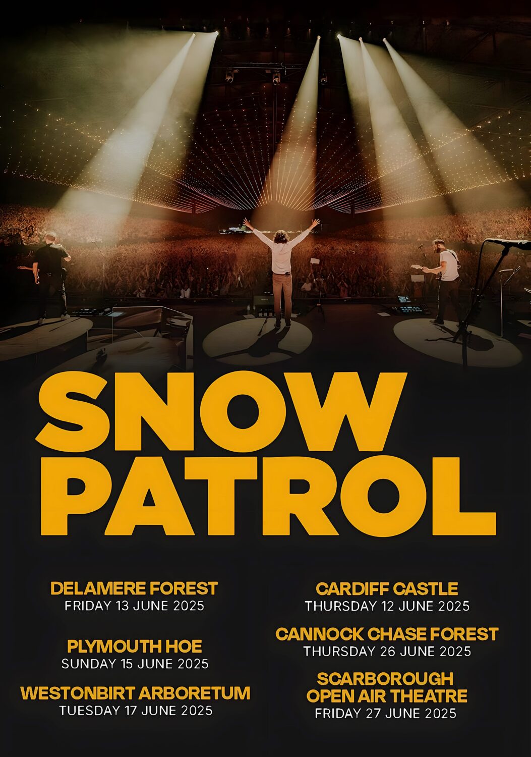 SNOW PATROL The Forest Is The Path 2025 Summer Tour Poster