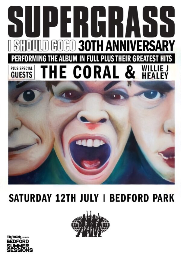 SUPERGRASS I Should Coco 2025 Tour: BEDFORD Park Poster