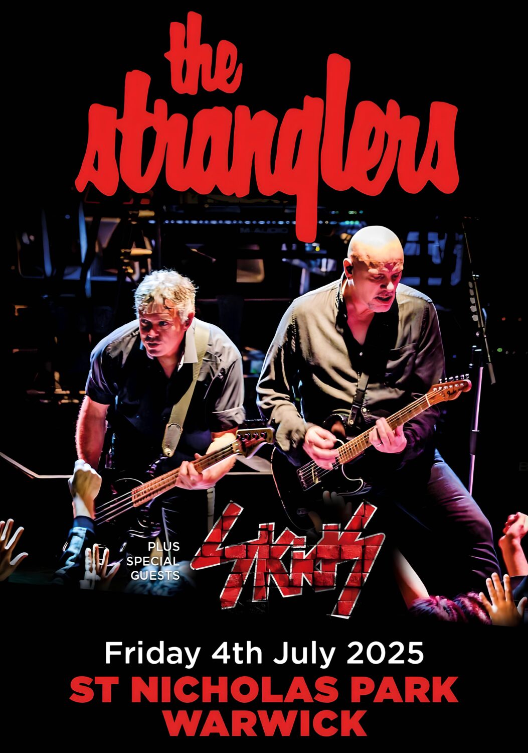 THE STRANGLERS Summer 2025 Tour: WARWICK St Nicholas Park Poster
