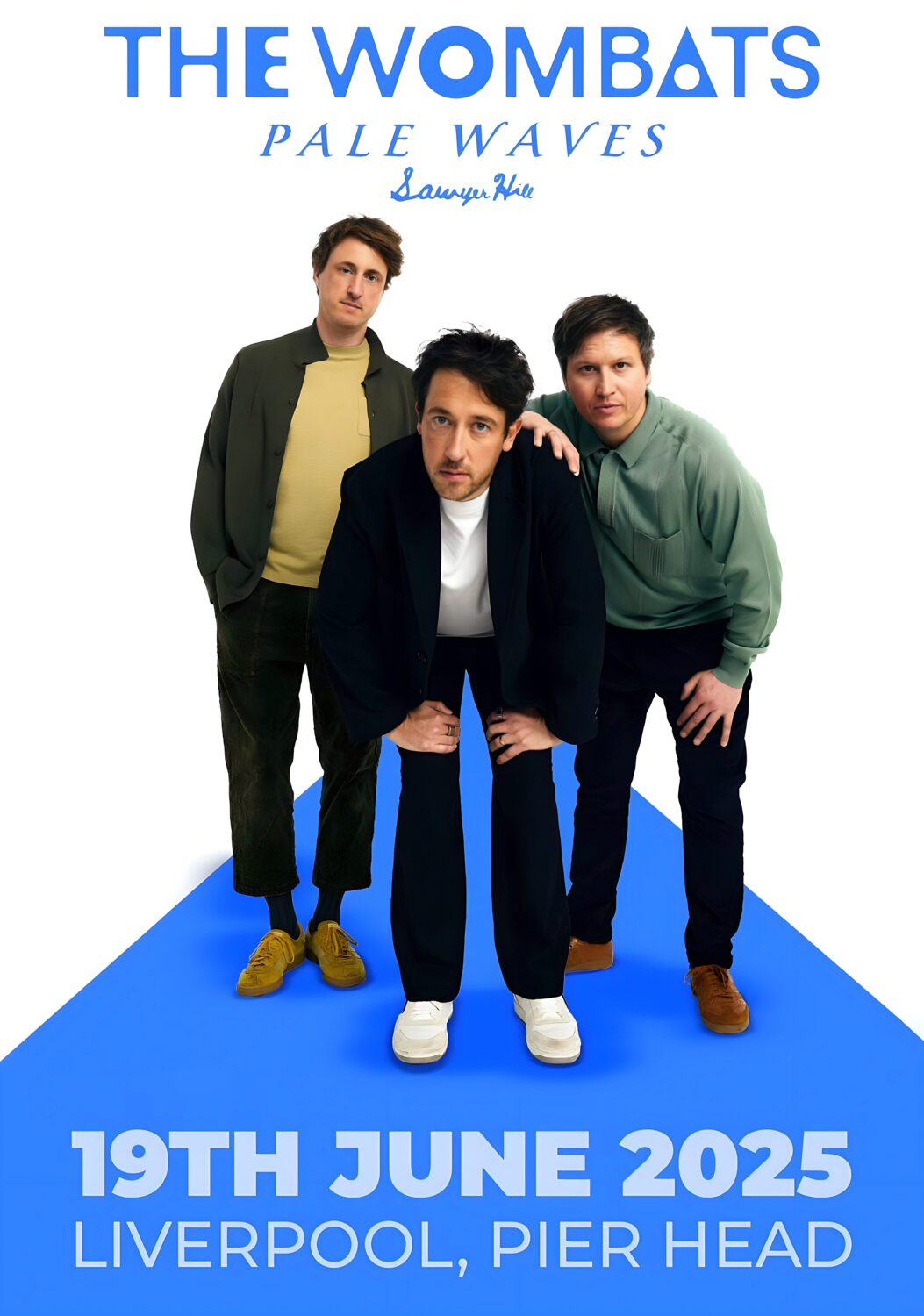 THE WOMBATS Oh! The Ocean 2025 Tour: LIVERPOOL Pier Head Poster