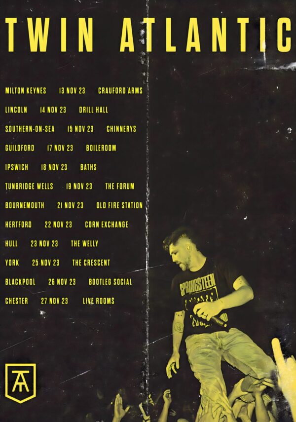 TWIN ATLANTIC Transparency 2023 UK Tour Poster