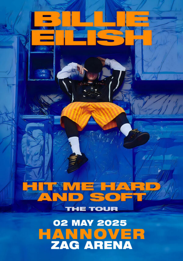 BILLIE EILISH Hit Me Hard & Soft 2025 Tour: HANNOVER ZAG Arena Poster
