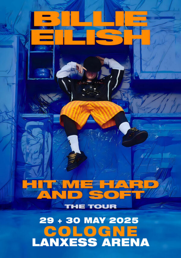 BILLIE EILISH Hit Me Hard & Soft 2025 Tour: COLOGNE Lanxess Arena Poster