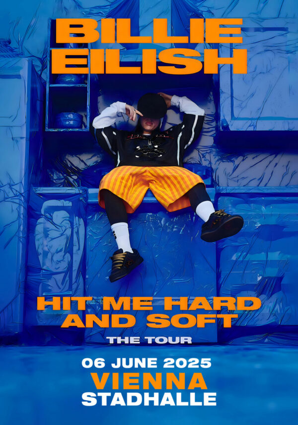 BILLIE EILISH Hit Me Hard & Soft 2025 Tour: VIENNA Stadhalle Poster
