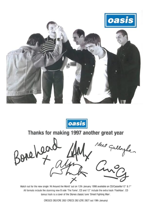 OASIS Be Here Now 1997 Album Poster