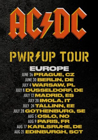 AC/DC Power Up 2025 UK + European Tour Poster Print