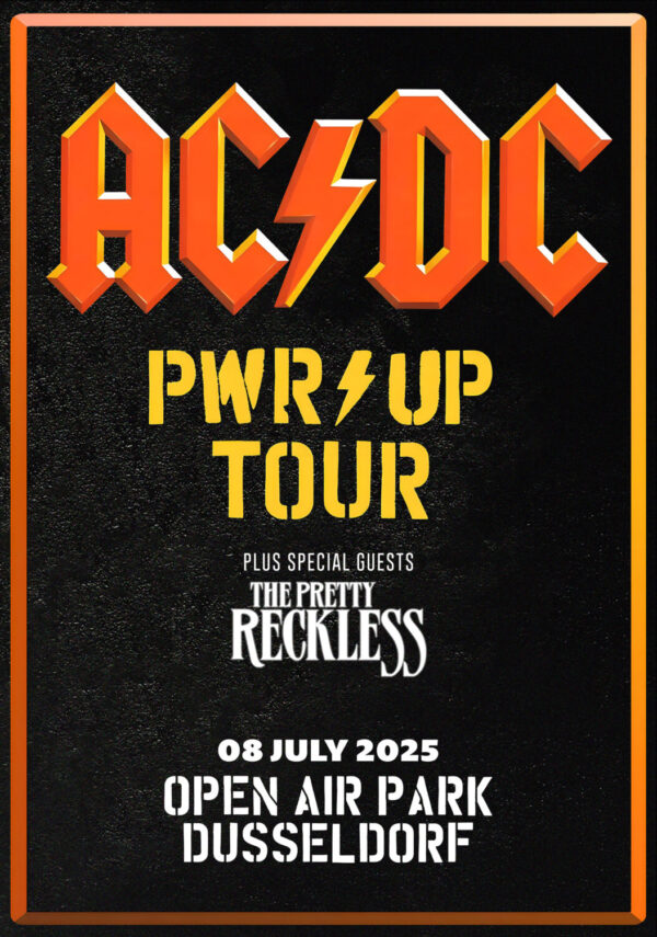 AC/DC Power Up 2025 European Tour: DÜSSELDORF, Germany, Open Air Park Poster Print