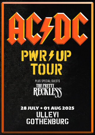 AC/DC Power Up 2025 Tour GOTHENBURG Ullevi Poster