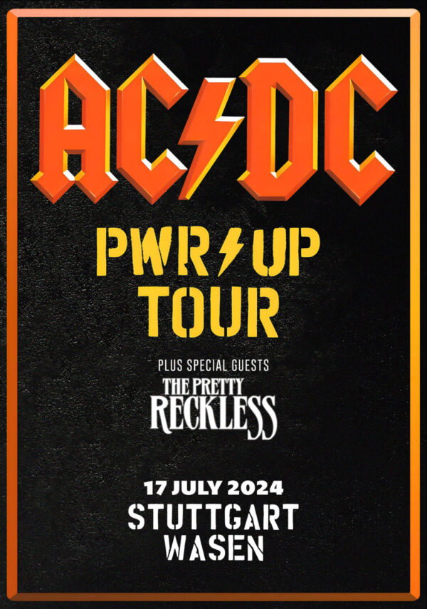 AC/DC Power Up 2024 European Tour: STUTTGART Wasen Poster Print