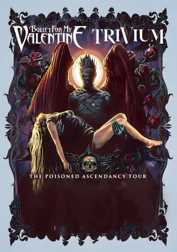 BULLET FOR MY VALENTINE & TRIVIUM The Poisoned Ascendancy 2025 World Tour Poster Print