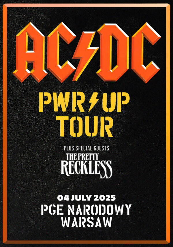 AC/DC Power Up 2025 European Tour: WARSAW PGE Narodowy Poster Print