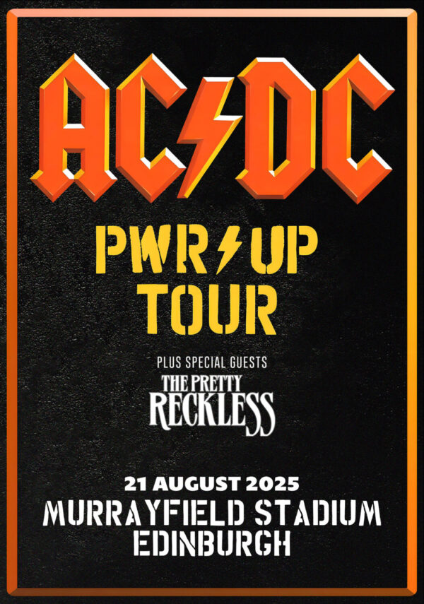 AC/DC Power Up 2025 European Tour: EDINBURGH Murrayfield Stadium Poster Print