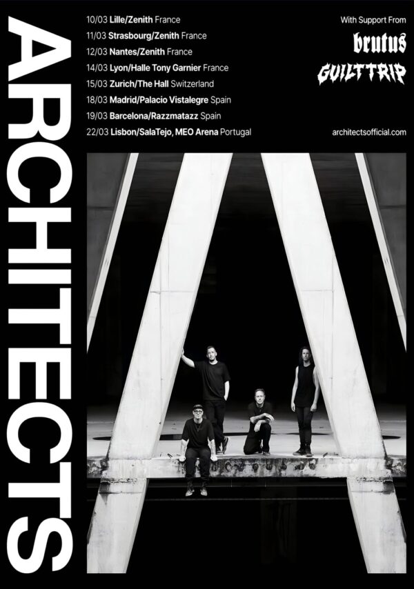 ARCHITECTS The Sky, the Earth & All Between 2025 Europe Tour Poster Print