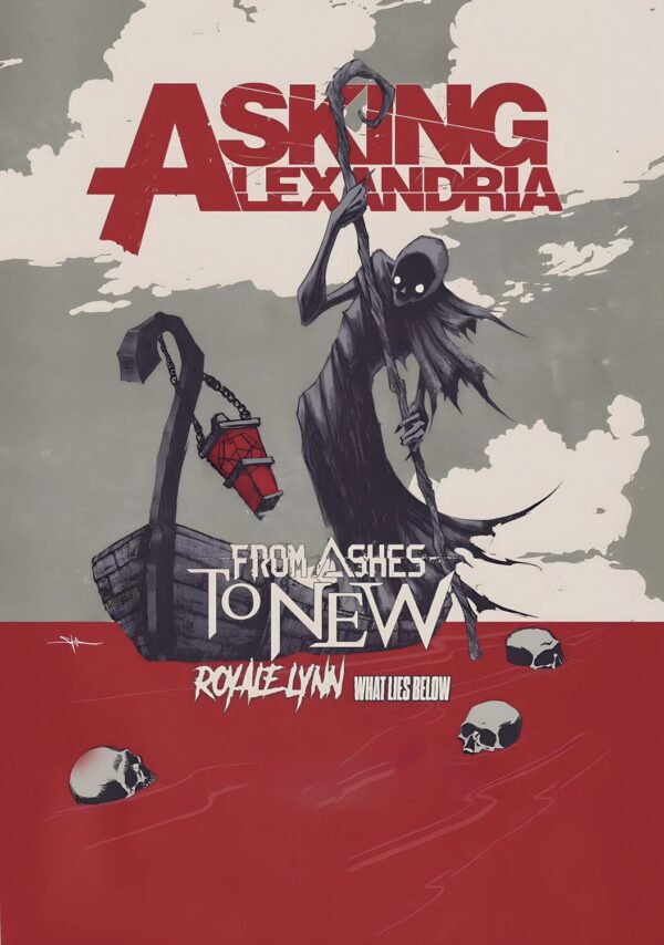 ASKING ALEXANDRIA Where Do We Go From Here 2025 Tour Poster Print