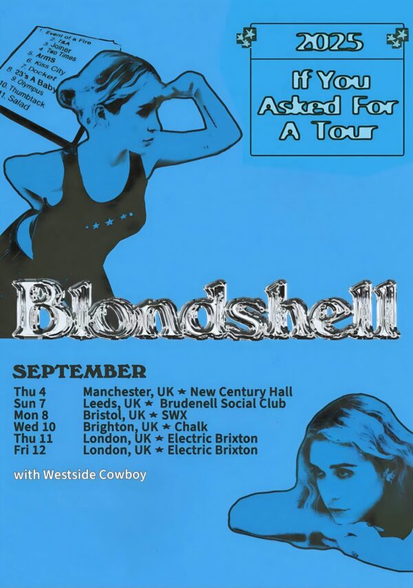 BLONDSHELL If You Asked For A 2025 UK Tour Poster Print
