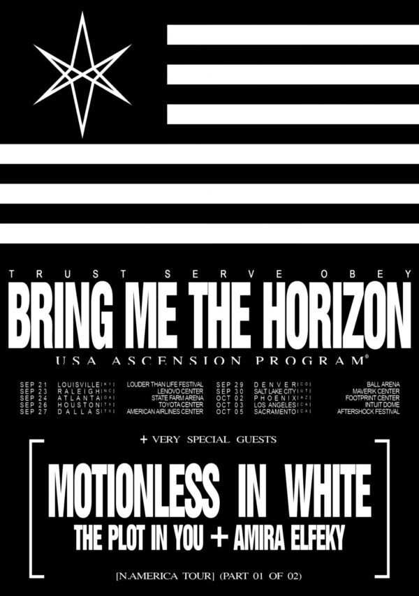 BRING ME THE HORIZON Post Human USA Ascension Program 2025 Tour Poster Print