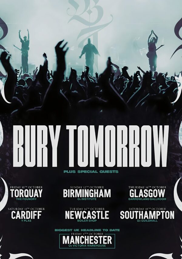 BURY TOMORROW Will You Haunt Me 2025 UK Tour Poster Print